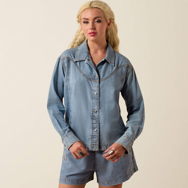 Bonfire Shirt Jacket - Medium Blue
