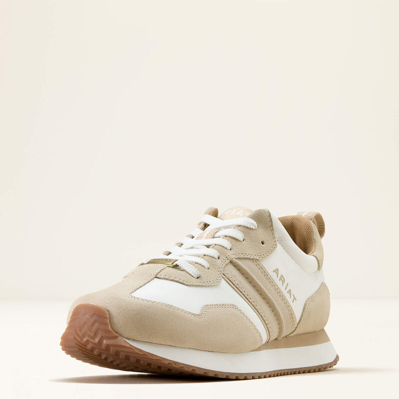 Ranch Runner - Cream/ Dusty Taupe Suede
