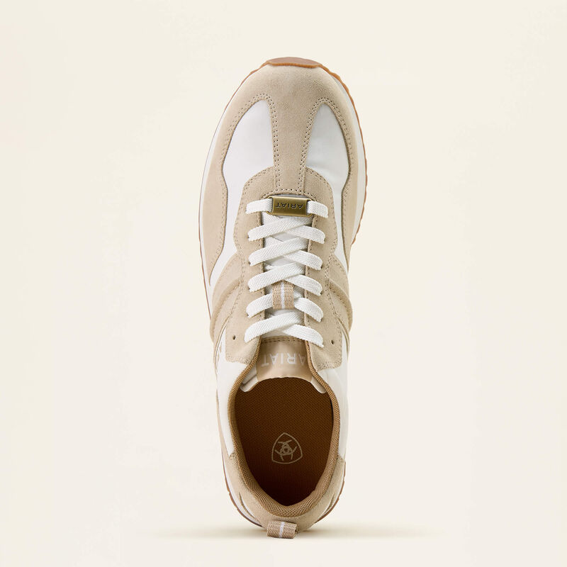 Ranch Runner - Cream/ Dusty Taupe Suede