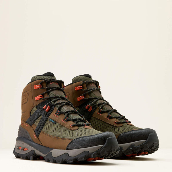 Traverse Mid Waterproof Hiking Boot- Brown Bark/ Evergreen