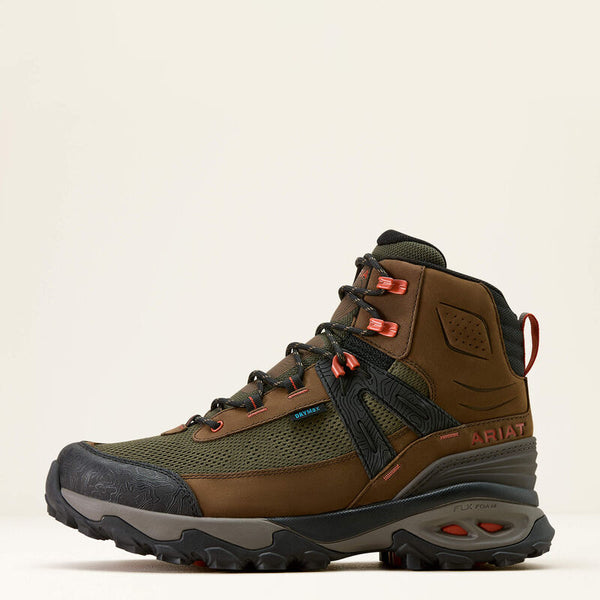 Traverse Mid Waterproof Hiking Boot- Brown Bark/ Evergreen