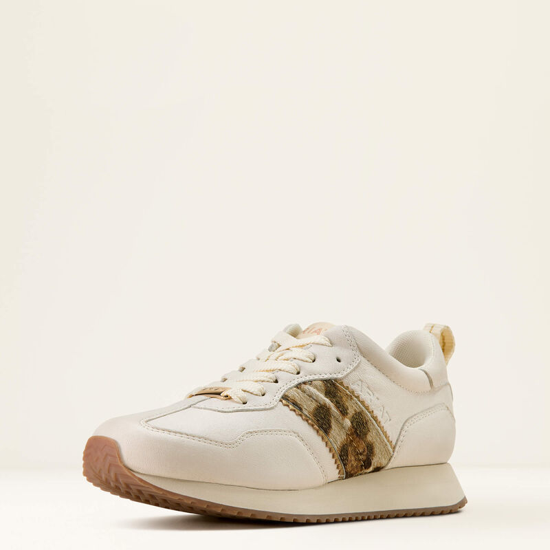 Ranch Runner - Bright Cream/ Gilded Leopard Hair On