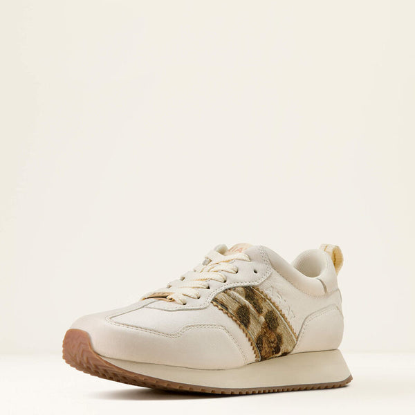 Ranch Runner - Bright Cream/ Gilded Leopard Hair On