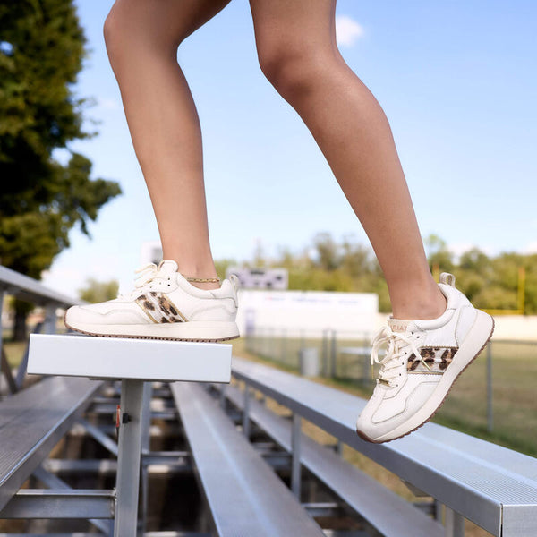 Ranch Runner - Bright Cream/ Gilded Leopard Hair On