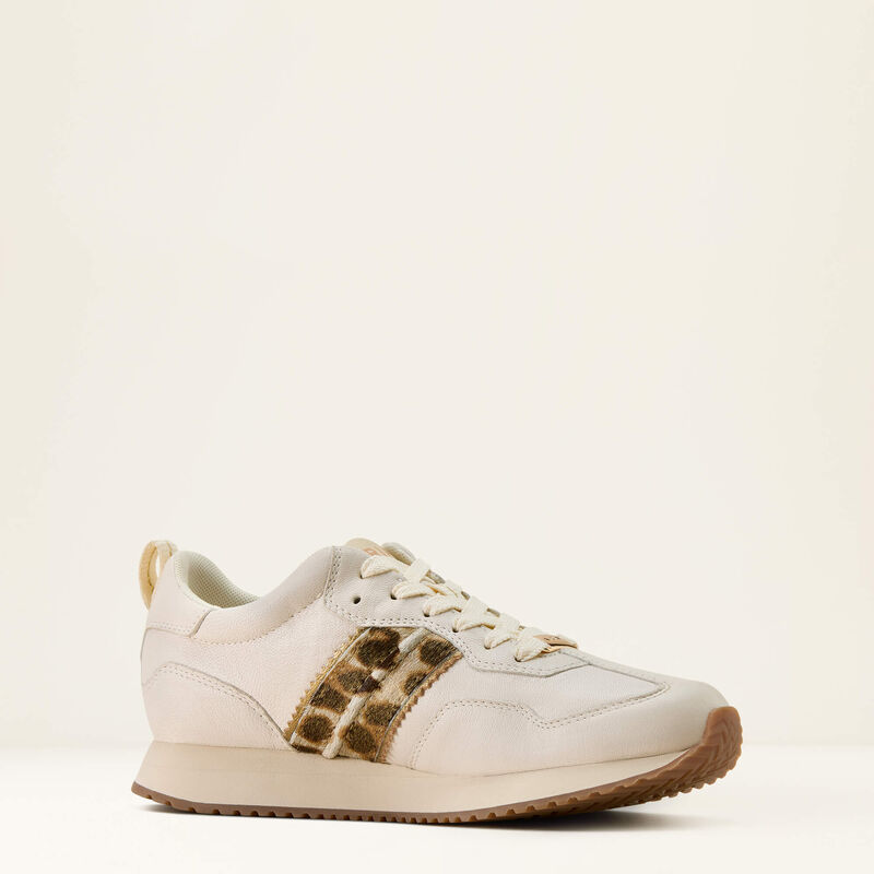 Ranch Runner - Bright Cream/ Gilded Leopard Hair On