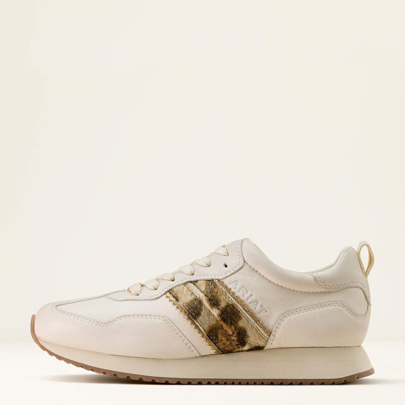 Ranch Runner - Bright Cream/ Gilded Leopard Hair On