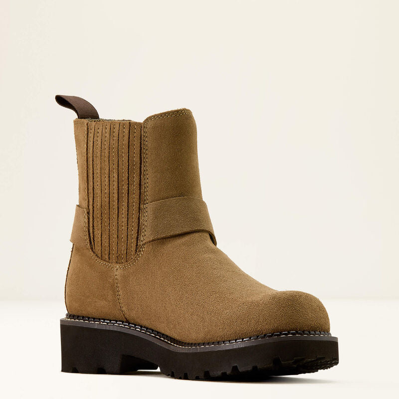 Fatbaby Chelsea Harness Western Boot - Tan Suede