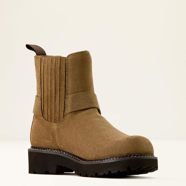 Fatbaby Chelsea Harness Western Boot - Tan Suede