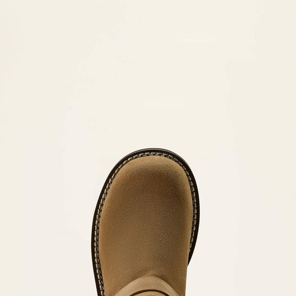 Fatbaby Chelsea Harness Western Boot - Tan Suede