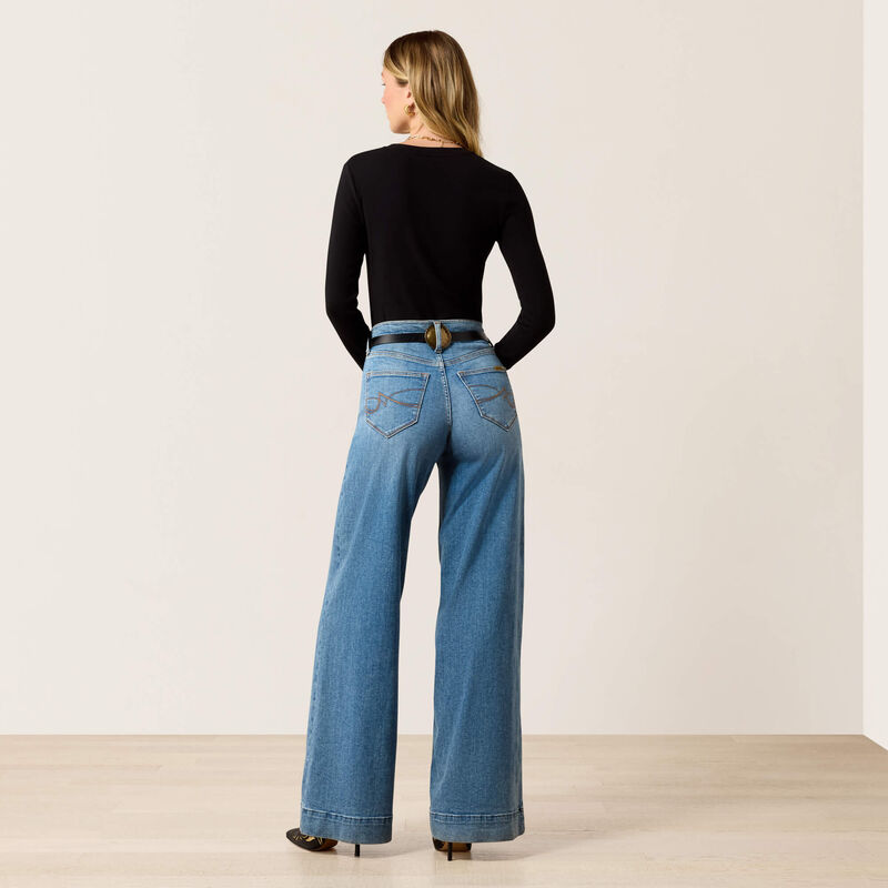High Rise Revel Vilma Ultrastretch Wide Leg Jeans - Palmdale