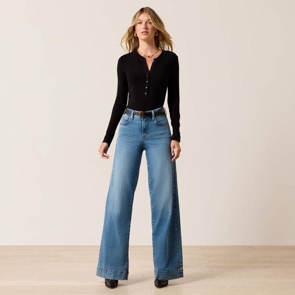 High Rise Revel Vilma Ultrastretch Wide Leg Jeans - Palmdale