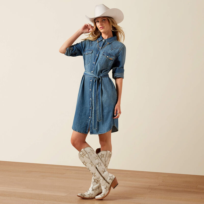 Americana Denim Dress - Clovis