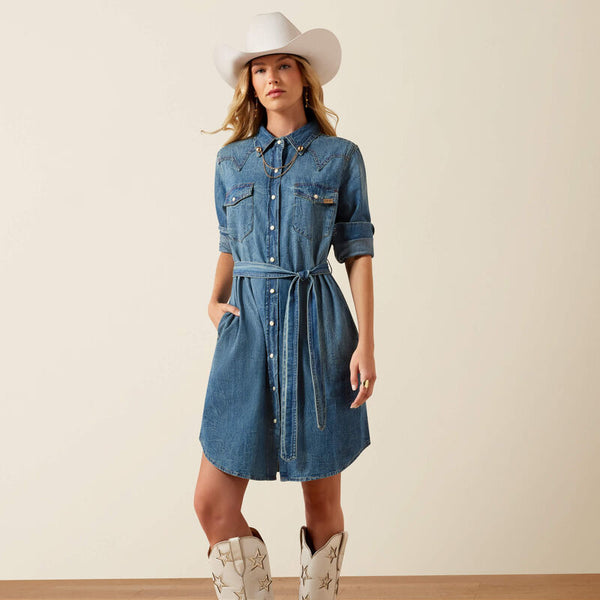 Americana Denim Dress - Clovis