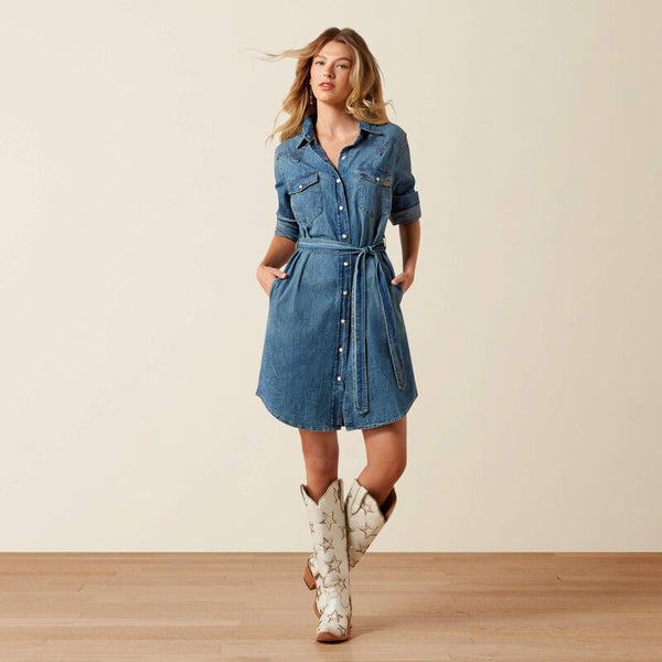 Americana Denim Dress - Clovis