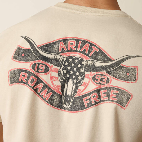 Ariat Steer Freedom T-Shirt - Natural