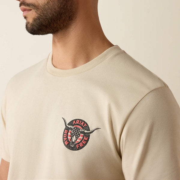 Ariat Steer Freedom T-Shirt - Natural