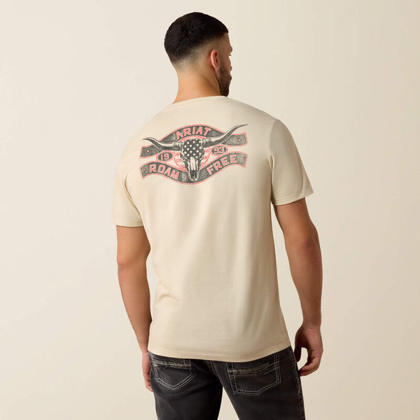 Ariat Steer Freedom T-Shirt - Natural