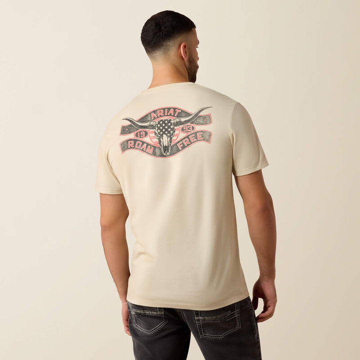 Ariat Steer Freedom T-Shirt - Natural