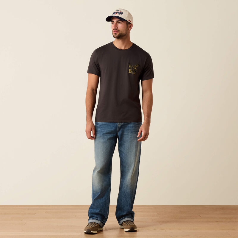 Ariat Stitched Eagle T-Shirt - Vintage Black