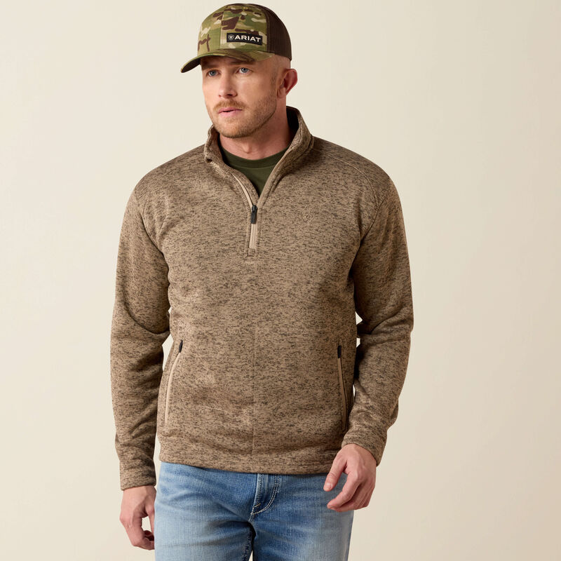 Caldwell 1/4 Zip Sweater - Savannah Tan