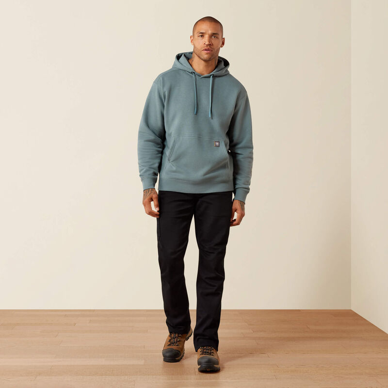 Rebar Lightweight Logo Hoodie - Atlantic Green