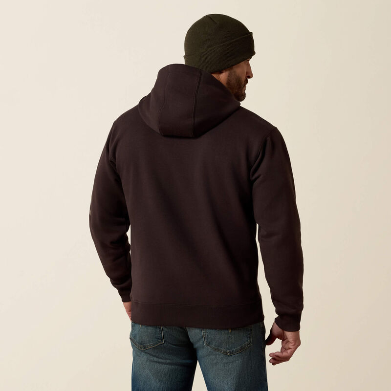 Rebar Lightweight Logo Hoodie - Licorice