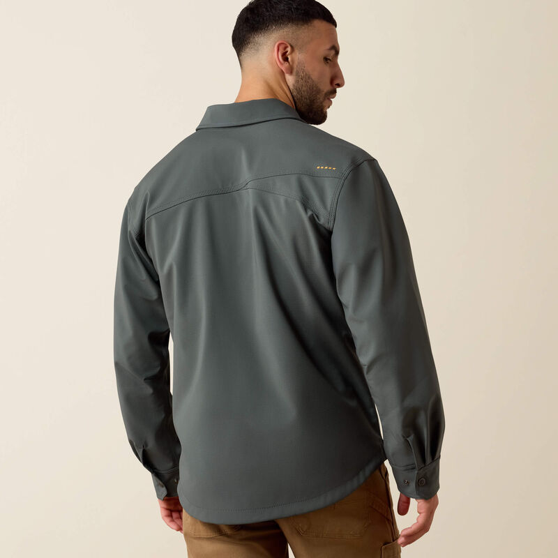 Rebar DuraStretch Utility Softshell Shirt Jacket - Steel Green