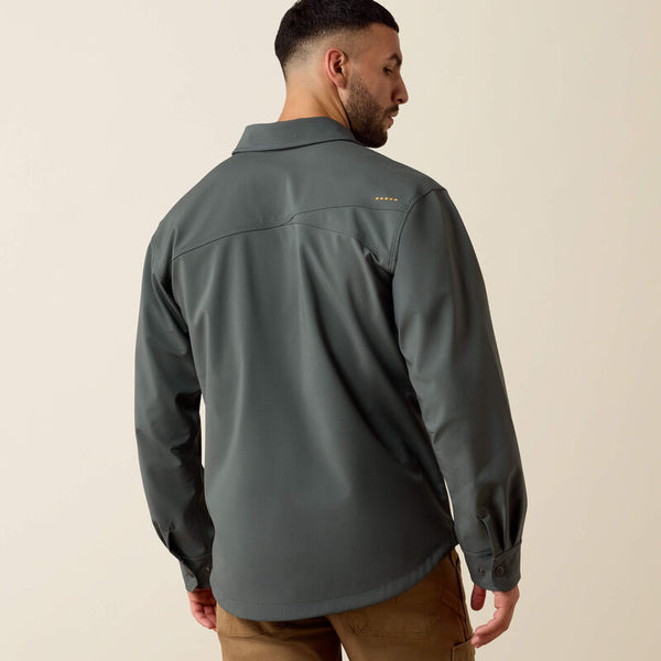 Rebar DuraStretch Utility Softshell Shirt Jacket - Steel Green
