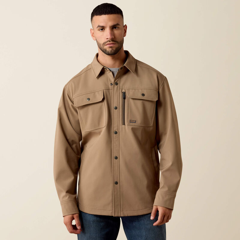 Rebar DuraStretch Utility Softshell Shirt Jacket - Caribou