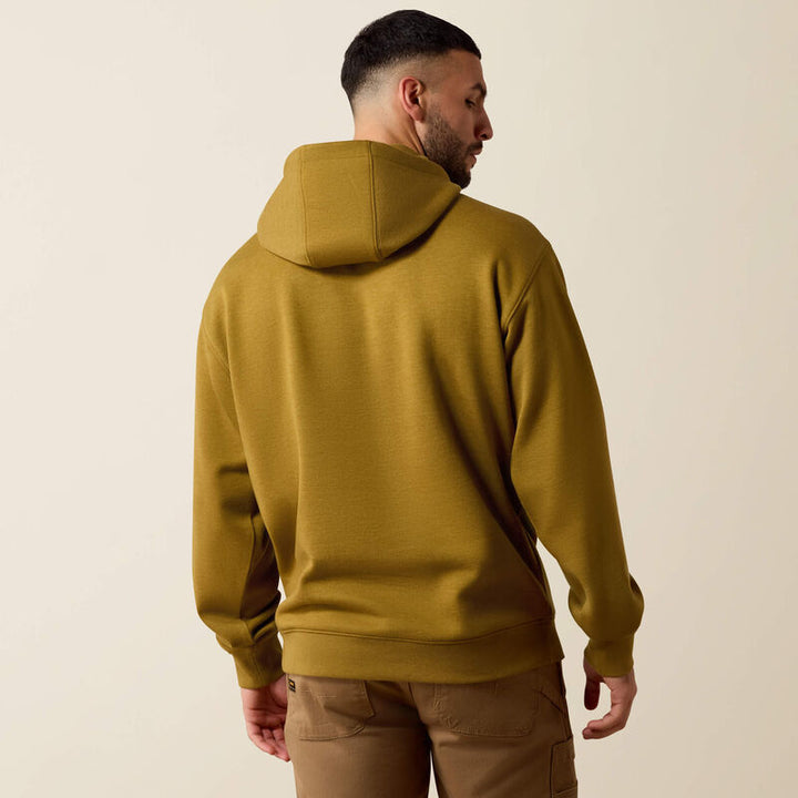 Rebar Lightweight Logo Hoodie - Plantation Heather