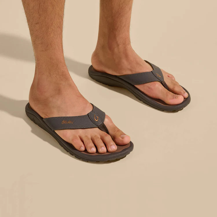 'Ohana Men's Beach Sandals - Dark Java & Ray