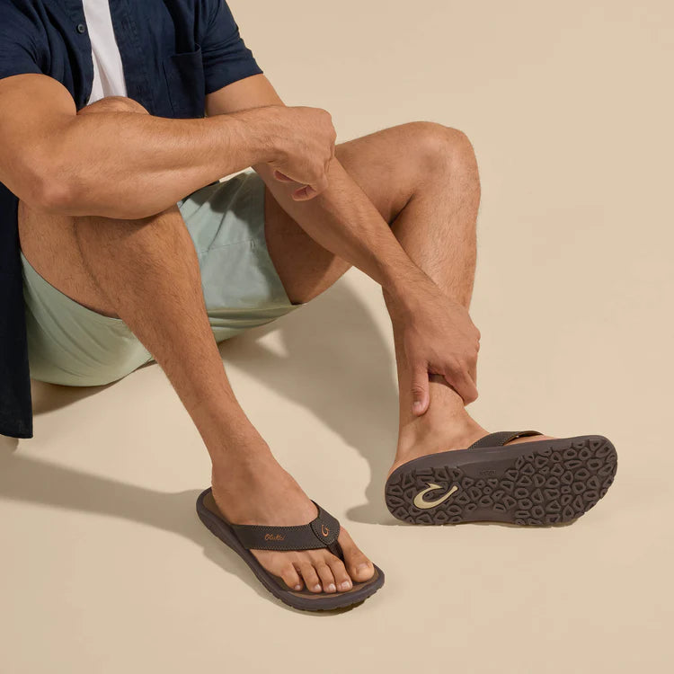 'Ohana Men's Beach Sandals - Dark Java & Ray