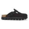 Boston Chunky Suede Leather - Black / Black