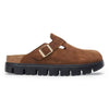 Boston Chunky Suede Leather - Dark Tea / Black