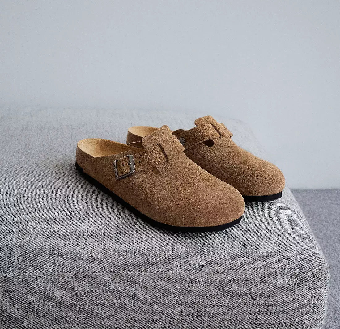 Boston Suede Leather - Dark Tea