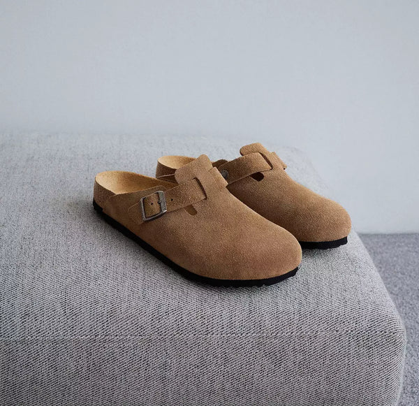 Boston Suede Leather - Dark Tea