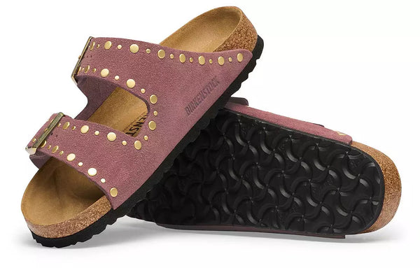 Arizona Rivets Sueded Leather - Pepper
