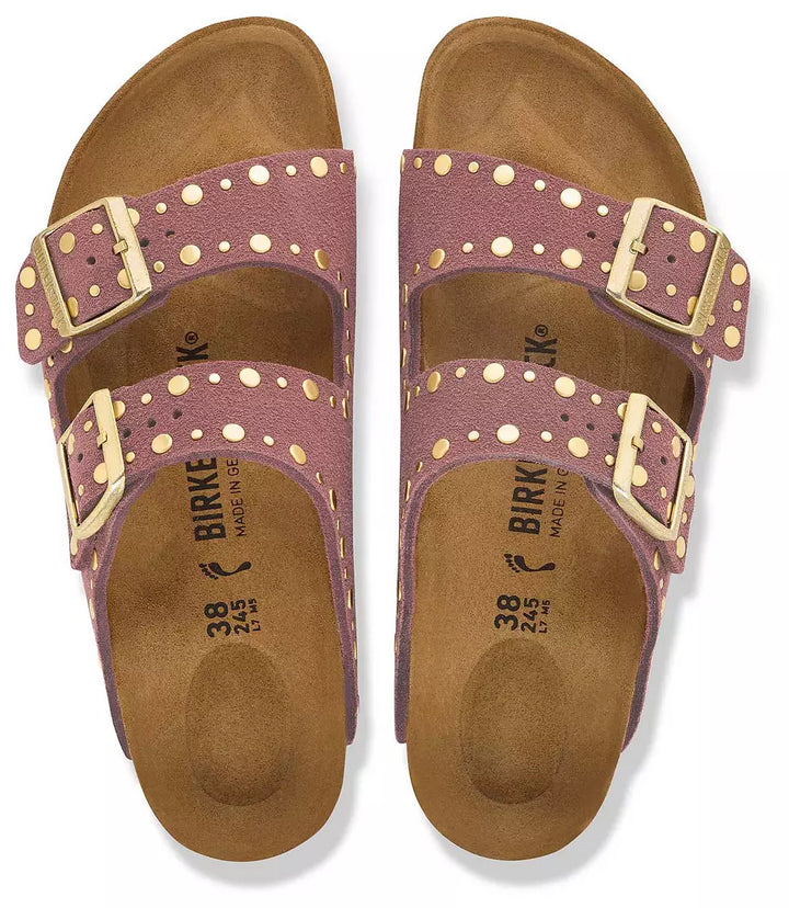 Arizona Rivets Sueded Leather - Pepper