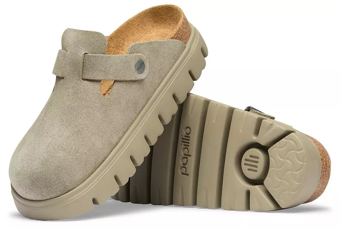 Boston Chunky Suede Leather - Taupe