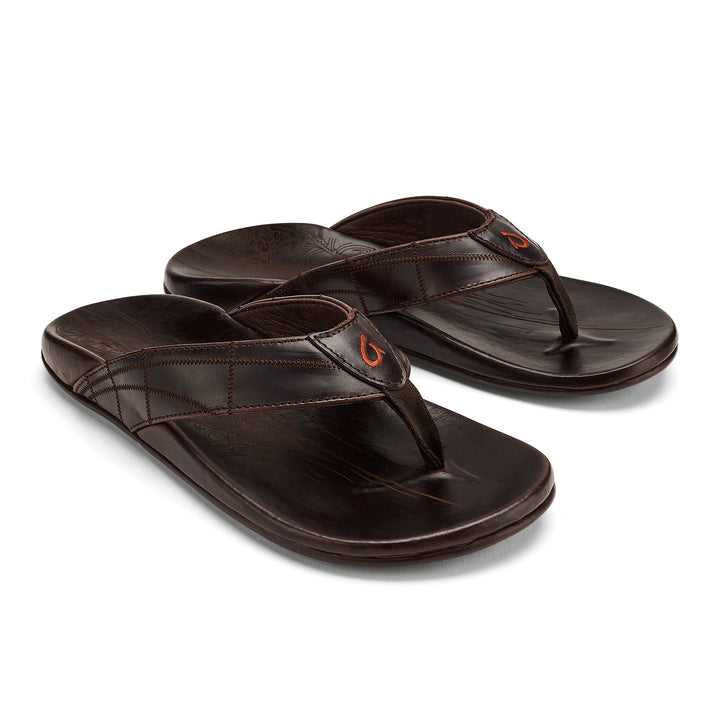 Hokule'a Kia Beach Sandals - Dark Wood