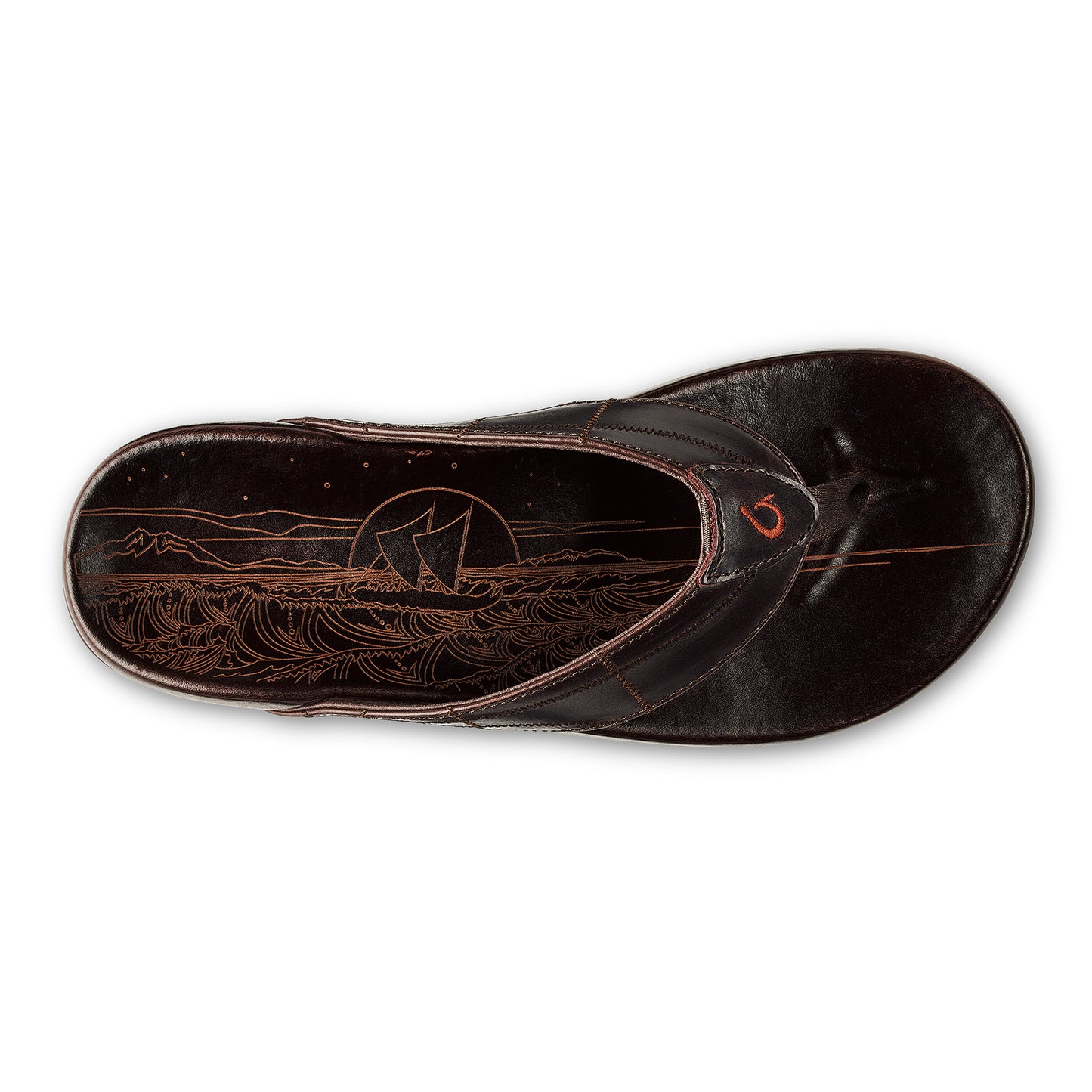 Hokule'a Kia Beach Sandals - Dark Wood