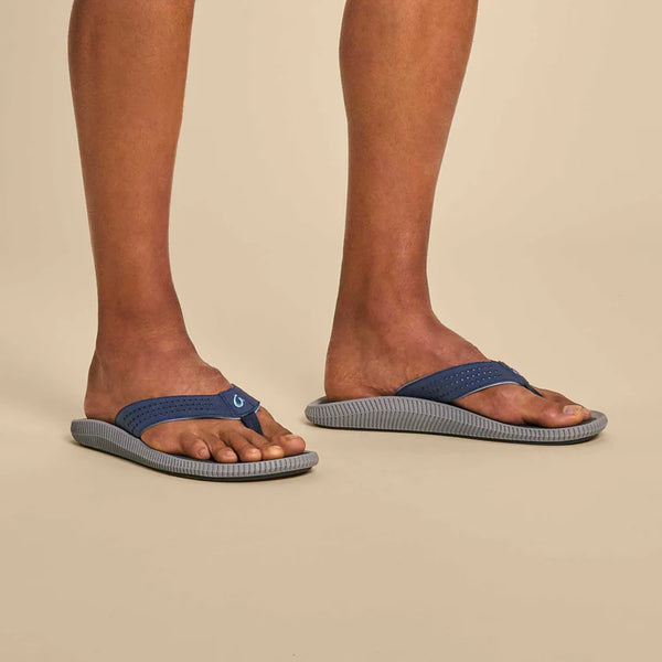 Men's Ulele Beach Sandal - Blue Depth & Charcoal