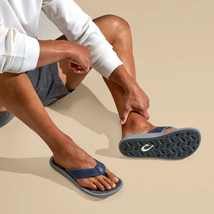 Men's Ulele Beach Sandal - Blue Depth & Charcoal