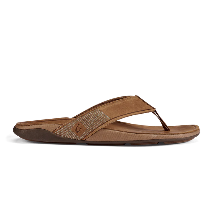 Tuahine Men's Waterproof Leather Sandals - Toffee & Toffee