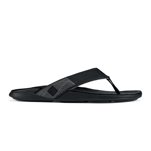 Men's Tuahine Waterproof Leather Sandal - Black