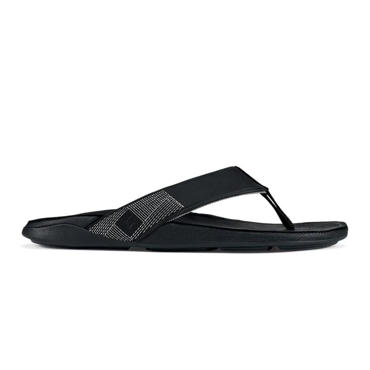 Men's Tuahine Waterproof Leather Sandal - Black