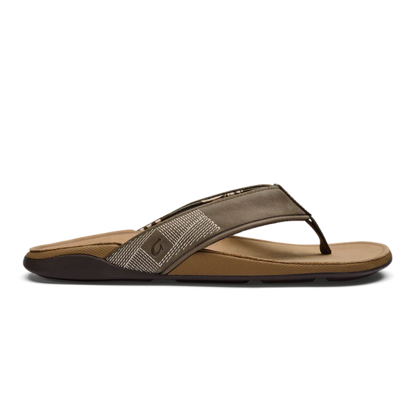 Men's Tuahine Waterproof Leather Sandal - Hunter & Golden Sand