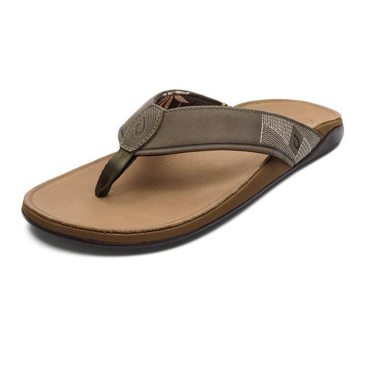 Men's Tuahine Waterproof Leather Sandal - Hunter & Golden Sand