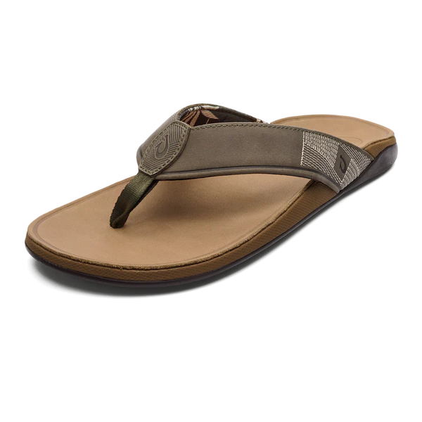 Men's Tuahine Waterproof Leather Sandal - Hunter & Golden Sand