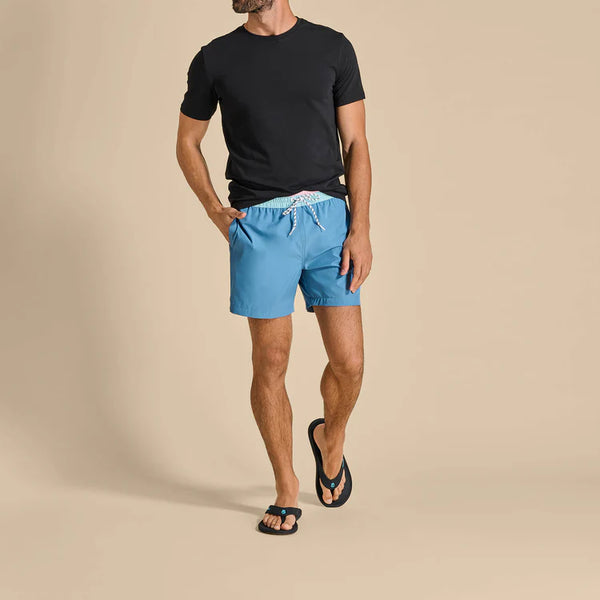 Men's Ki'i Beach Sandal - Lava Rock & Bold Blue